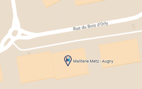 carte de Metz Augny